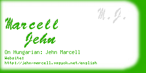 marcell jehn business card